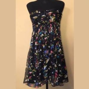 The Limited size 2 floral strapless party dress
